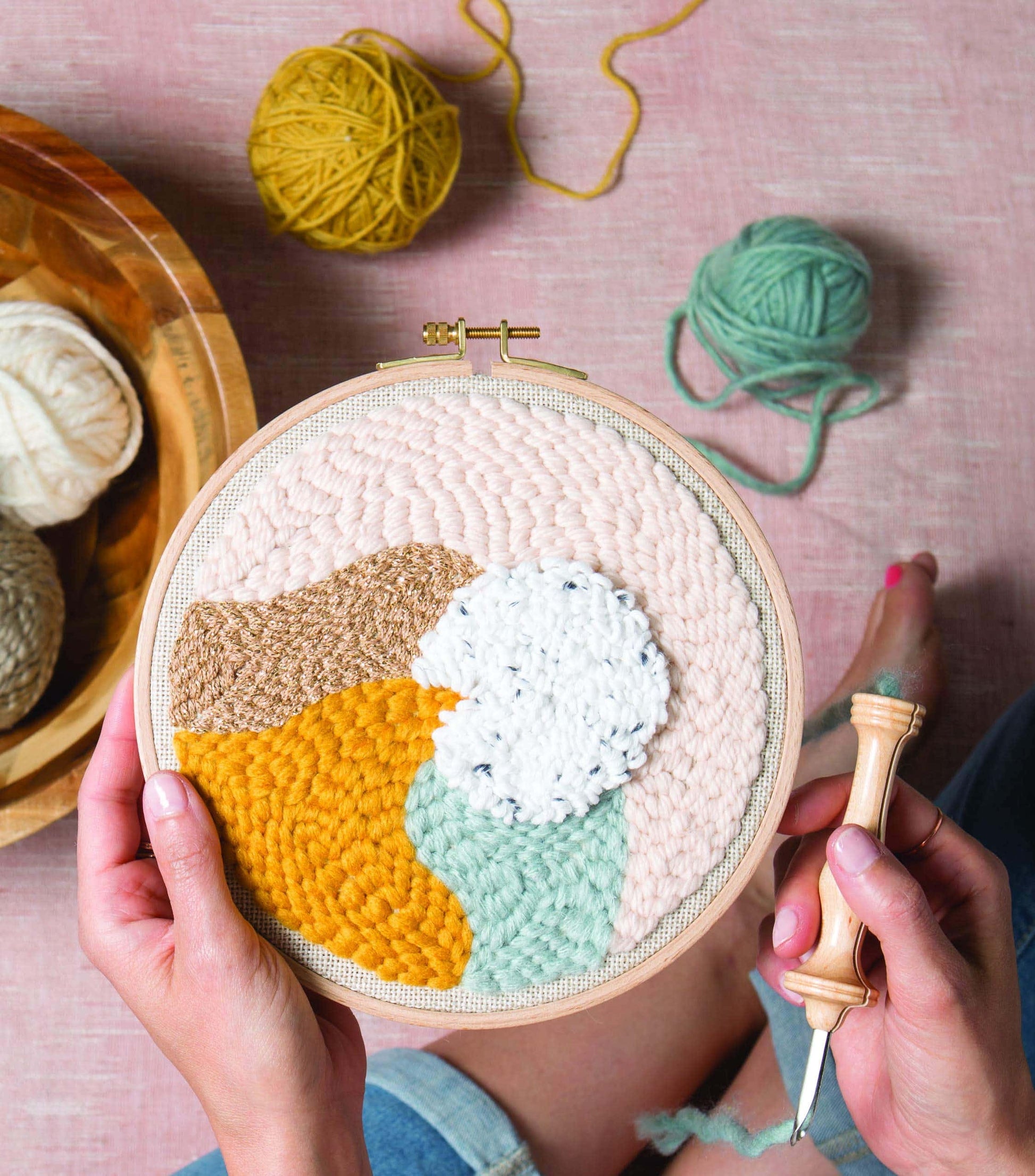 Sale! Modern Punch Needle: Step-by-Step Guide Plus 14 Progressive Learning Projects - Berenice Robert