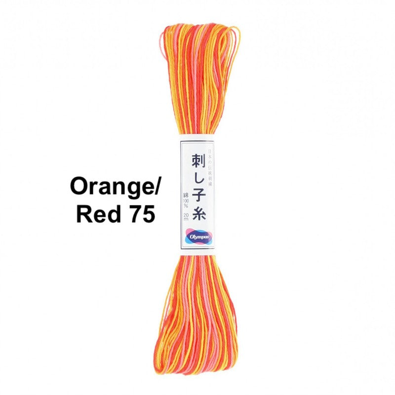 Olympus Sashiko Floss - Variegated 22 Yard Skein