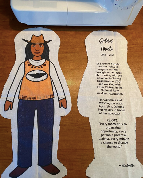 Sewcial Studies Multicultural Dolls - Dolores Huerta