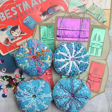 SALE - Dropcloth Samplers - Embroidery Sampler - Ornaments - Various